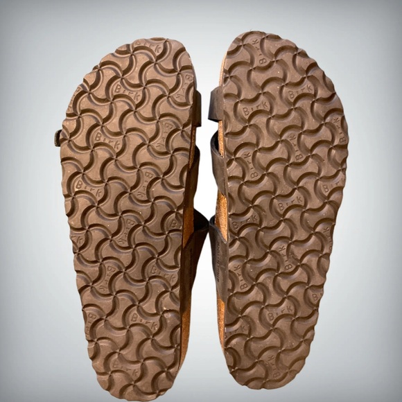 Birkenstock Women’s SZ 38 (7.5) Franca Oiled Leather Black Multi-Strap Sandals - Picture 3 of 4